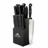 Best deal ⌛ Kiso 14-Piece Dishwasher Safe Black Block Knife Set by Ginsu 🎉 -Cutlery Sales ginsu knife sets kis kb ds 014 4 64 1000