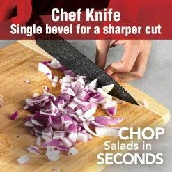 Best Pirce 🧨 6-Piece Stainless Steel Nutri Blade High-Grade Knife Set in Black by GRANITESTONE ✨ -Cutlery Sales granitestone knife sets 7665 66 1000