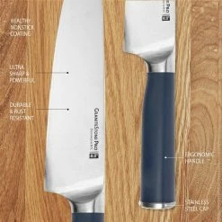 Flash Sale 🎉 Nutri Blade Pro 14-Piece Stainless Steel Premium Chef Knife Set with Knife Block in Blue by GRANITESTONE 💯 14 Flash Sale 🎉 Nutri Blade Pro 14-Piece Stainless Steel Premium Chef Knife Set with Knife Block in Blue by GRANITESTONE 💯 -Cutlery Sales granitestone knife sets 8100 44 1000