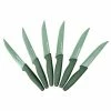 Hot Sale 🤩 9.5 in. Blade High Grade Stainless Steel Serrated Edge Full Tang Nutri Blade Steak Knives in Emerald Green (Set of 6) by GRANITESTONE 👍 -Cutlery Sales granitestone steak knives 8045 64 1000