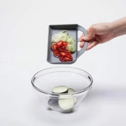 Best Pirce 😉 Double Save S PP, PE Square Cutting Board with Side Removable Compartments 12 in. x 18 in. by Unbranded 🤩 -Cutlery Sales gray cutting boards jmg b300s 1f 1000