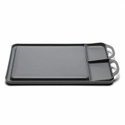 Best Pirce 😉 Double Save S PP, PE Square Cutting Board with Side Removable Compartments 12 in. x 18 in. by Unbranded 🤩 -Cutlery Sales gray cutting boards jmg b300s 44 1000