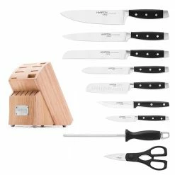 Outlet ✔️ Continental 15-Piece Cutlery Block Set by Hampton Forge ✨ -Cutlery Sales hampton forge knife sets hmc01b030b 40 1000