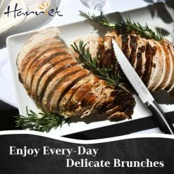 New 🎁 9 in. Stainless Steel Full Tang Serrated Edge Steak Knife with Stainless Steel Handle in Midnight Black (Set of 8) by harriet 🎉 17 New 🎁 9 in. Stainless Steel Full Tang Serrated Edge Steak Knife with Stainless Steel Handle in Midnight Black (Set of 8) by harriet 🎉 -Cutlery Sales harriet steak knives hdhtsk008xsdm fa 1000