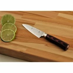 Budget ⌛ 4 in. Paring Knife-Multilayer Steel Blade with VG5 Core Full Tang by HAYABUSA 🛒 -Cutlery Sales hayabusa paring knives 68009 1f 1000