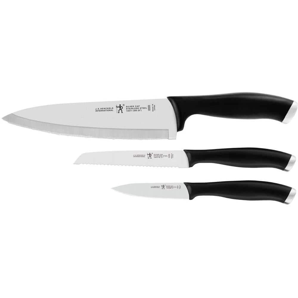 Outlet β Silvercap 3-Piece Starter Knife Set by Henckels π€© 3 Outlet β Silvercap 3-Piece Starter Knife Set by Henckels π€©