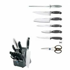 Buy 😉 Forged Synergy 13-Piece Knife Block Set by Henckels 🎉 -Cutlery Sales henckels knife sets 16020 000 4f 1000