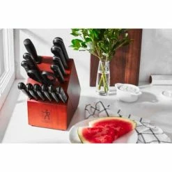 Budget 🎉 Solution 15-Piece Stainless Steel German Knife Block Set by Henckels 🤩 -Cutlery Sales henckels knife sets 17553 000 1f 1000
