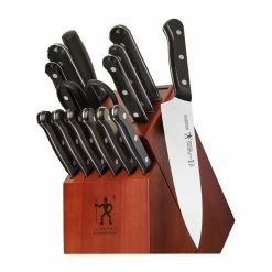 Budget 🎉 Solution 15-Piece Stainless Steel German Knife Block Set by Henckels 🤩