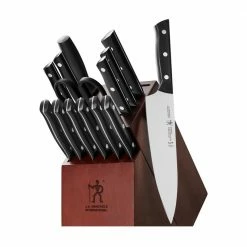Promo 🎉 Dynamic 15-Piece Stainless Steel German Knife Block Set by Henckels 💯
