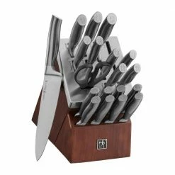 Cheapest 🔥 Graphite 20-Piece Self-Sharpening Knife Block Set by Henckels 🔔