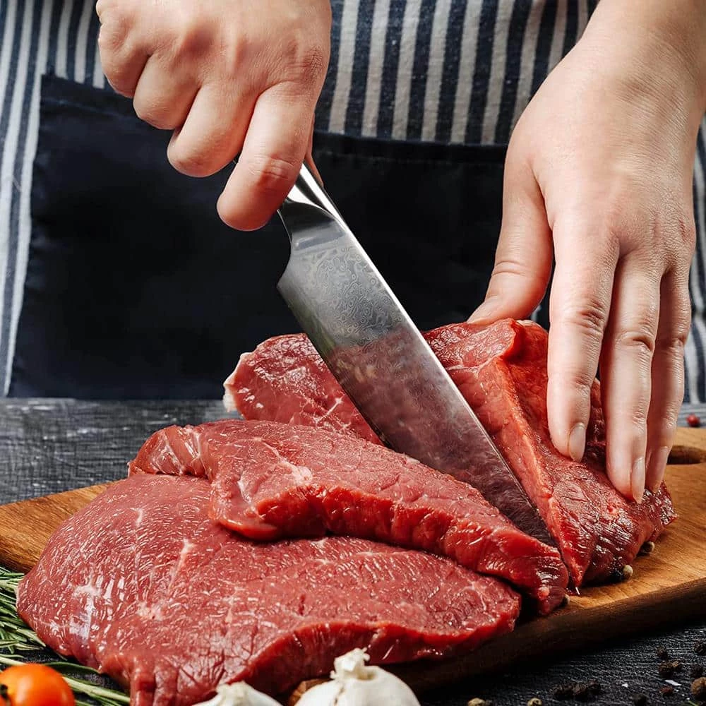 Coupon ✔️ 8 in. High-Carbon Steel Chef's Knife Full Tang Japanese Chef's Knife with Synthetic Polymer Handle by HOMEIBRO 🤩 4 Coupon ✔️ 8 in. High-Carbon Steel Chef's Knife Full Tang Japanese Chef's Knife with Synthetic Polymer Handle by HOMEIBRO 🤩 - Image 2