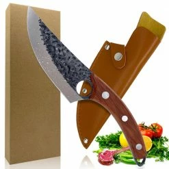 Wholesale ✔️ 6 in. Stainless Steel Straight Edge Fillet Knife with Wood Handle by HOMEIBRO 🧨