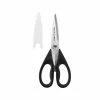 Flash Sale 😉 8.72 in. Black All Purpose Shears with Protective Sheath by KitchenAid 🔔 -Cutlery Sales kitchenaid kitchen shears ke351ohoba 64 1000