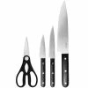 New 👏 Everyday 4-Piece Stainless Steel Cutlery Set in Black by MARTHA STEWART 🌟 -Cutlery Sales knife sets 985117267m 64 1000