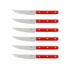 Coupon 🌟 14-Piece Stainless Steel Cutlery Set in Red with Acacia Wood Storage Block by MARTHA STEWART 😉 -Cutlery Sales knife sets 985118864m 76 1000