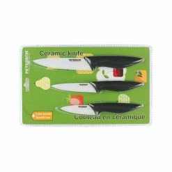 Buy 💯 1-Piece Ceramic Blade American Knife Set with Sheathes by PETERSON HOUSEWARES 😀 -Cutlery Sales knife sets ce0956009s 4f 1000