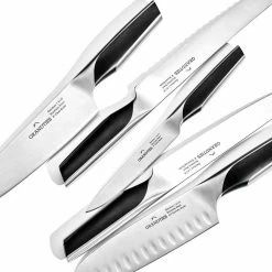 New ⌛ High Carbon German Stainless Steel 7Piece Kitchen Knife Block Set Chef Santoku Bread CarvingUtility Paring and Sharpener by GRANDTIES 🎁 -Cutlery Sales knife sets gt107100001 1f 1000