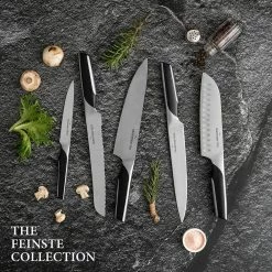 New ⌛ High Carbon German Stainless Steel 7Piece Kitchen Knife Block Set Chef Santoku Bread CarvingUtility Paring and Sharpener by GRANDTIES 🎁 -Cutlery Sales knife sets gt107100001 44 1000