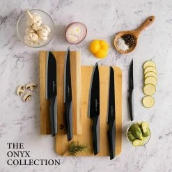 Best reviews of 👏 Onyx High Carbon German 7-Piece Stainless Steel Kitchen Knife Block Set by GRANDTIES ❤️ -Cutlery Sales knife sets gt107200001 44 1000