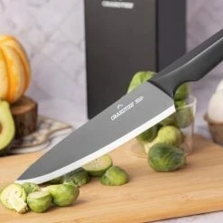 Best reviews of 👏 Onyx High Carbon German 7-Piece Stainless Steel Kitchen Knife Block Set by GRANDTIES ❤️ -Cutlery Sales knife sets gt107200001 76 1000