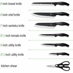 Hot Sale 👍 14-Piece Kitchen Knife Set with Wooden Block and Sharpener by Movisa 🎁 -Cutlery Sales knife sets mvdjs11 c3 1000