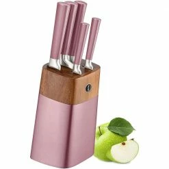 Hot Sale ✔️ 6-Piece Kitchen Knife Set with Wooden Block by Movisa 🧨