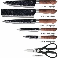 Deals 🤩 6-Piece Kitchen Knife Set by Movisa 😀 -Cutlery Sales knife sets mvdjs19 4f 1000