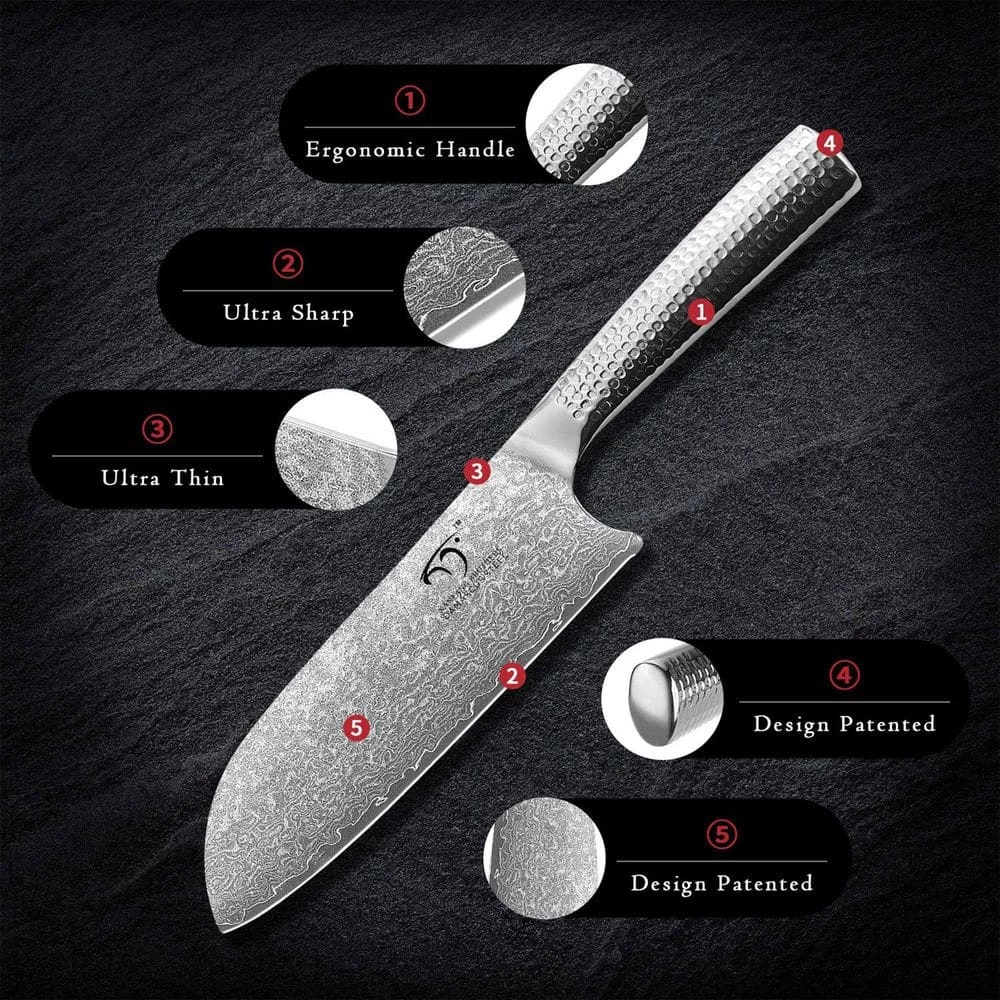 Coupon 👍 Damascus Kitchen Knife Set with Manchurian Ash Block, 4 Pieces by NANFANG BROTHERS ⭐ 6 Coupon 👍 Damascus Kitchen Knife Set with Manchurian Ash Block, 4 Pieces by NANFANG BROTHERS ⭐ - Image 4