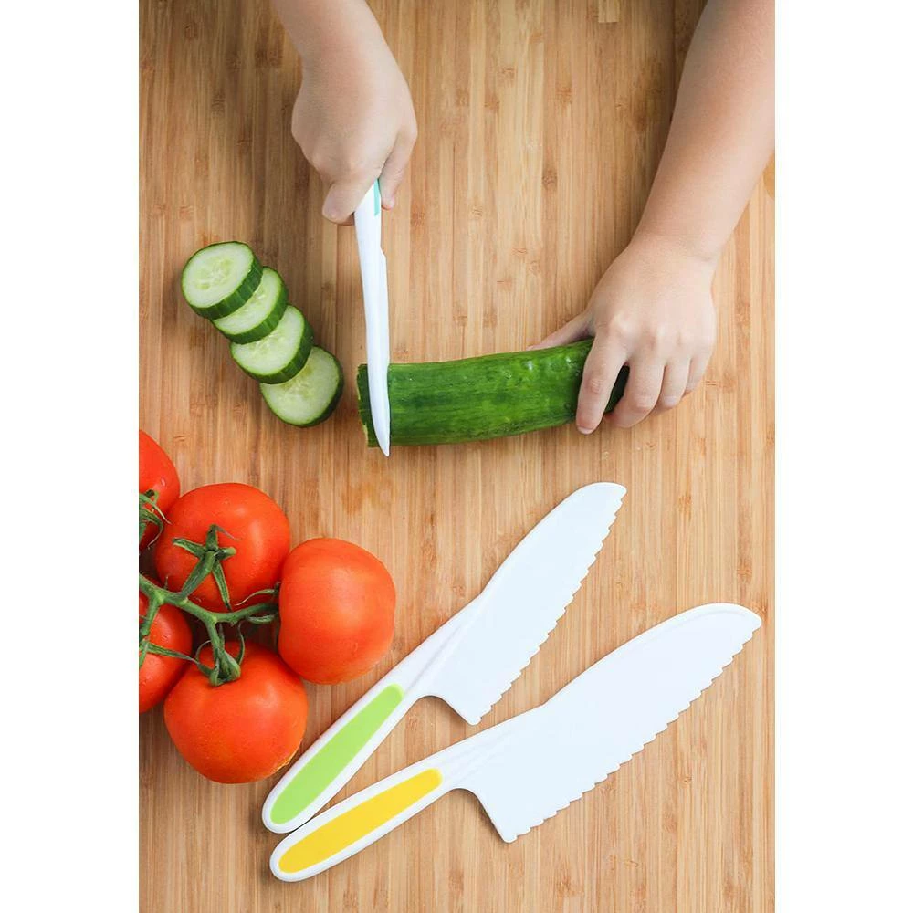 Wholesale π Tovla Jr. Knives for Kids 3-Piece Nylon Kitchen Knife Set (Green) π 5 Wholesale π Tovla Jr. Knives for Kids 3-Piece Nylon Kitchen Knife Set (Green) π - Image 3