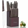 Wholesale 🎉 15-Piece Stainless Steel Espresso Kitchen Knife Sets with Manual Sharpener Knife by Unbranded 👍 -Cutlery Sales knife sets yt104157812 64 1000