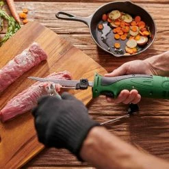 Budget 🎉 5.25 in. Silver Skin Electric Knife Kit by LEM ✨ -Cutlery Sales lem electric knives 1475 31 1000