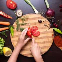 Best deal 🎉 3 pc. Stainless Steel Cutlery Santoku Knife Set with Red Full Tang Handles by LEXI HOME ✔️ -Cutlery Sales lexi home specialty knives lb5341 31 1000