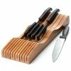 Coupon 😉 Bamboo Drawer Knife Block by Bambusi ✨ -Cutlery Sales light brown wood bambusi knife blocks storage bel kh 64 1000