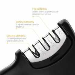 New 🔥 LIGHTSMAX Manual Knife Sharpener with 3-Stages by Unbranded 🛒 -Cutlery Sales manual knife sharpeners ks 1f 1000