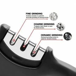 New 🔥 LIGHTSMAX Manual Knife Sharpener with 3-Stages by Unbranded 🛒 -Cutlery Sales manual knife sharpeners ks 76 1000