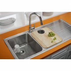 Cheapest 😍 Maple Cutting Board with Removable Mesh Strainer by Elkay 🔔 -Cutlery Sales maple elkay cutting boards cbs1418 40 1000