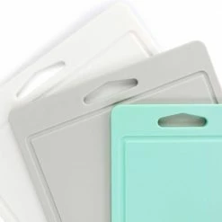 Outlet 👍 3-Piece Kitchen Prep Cutting Board Set in Assorted Sizes and Colors by MARTHA STEWART 🧨 -Cutlery Sales martha stewart cutting boards 985118761m 1f 1000