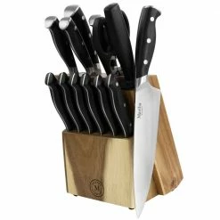 Best Sale ๐ Stainless Steel 14-Piece Cutlery and Knife Block Set in Black by MARTHA STEWART ๐