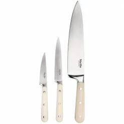 Best reviews of 🔔 3-Piece Essential Kitchen Knife Cutlery Set in Linen by MARTHA STEWART 👍
