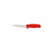Best deal ❤️ NIREY 6 in. Stainless Steel HCR 56-Boss Knife with Red Handle by Master Grade ✔️ -Cutlery Sales master grade paring knives hm 02 15 64 1000