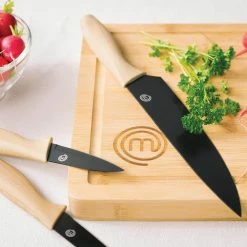 Coupon 💯 5-Piece Knife Set with Ergonomic Handles by MasterChef 🛒 -Cutlery Sales masterchef knife sets vrd259102048 1f 1000