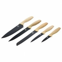 Coupon 💯 5-Piece Knife Set with Ergonomic Handles by MasterChef 🛒