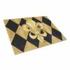 Wholesale 🌟 Black and Gold Fleur-de-lis New Orleans Tempered Glass Large Cutting Board by Caroline's Treasures 🛒 -Cutlery Sales multi color caroline s treasures cutting boards 8125lcb 64 1000