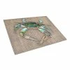 Discount 🥰 Crab Tempered Glass Large Heat Resistant Cutting Board by Caroline's Treasures 🎉 -Cutlery Sales multi color caroline s treasures cutting boards 8731lcb 64 1000