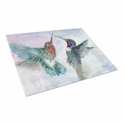 Outlet 🎁 Hummingbird Combat Tempered Glass Large Cutting Board by Caroline's Treasures 👍