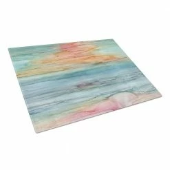 Promo 🔔 Abstract Rainbow Tempered Glass Large Cutting Board by Caroline's Treasures ⌛