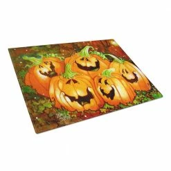Coupon ❤️ Such a Glowing Personality Pumpkin 🧛 Halloween Tempered Glass Large Cutting Board by Caroline's Treasures 👍