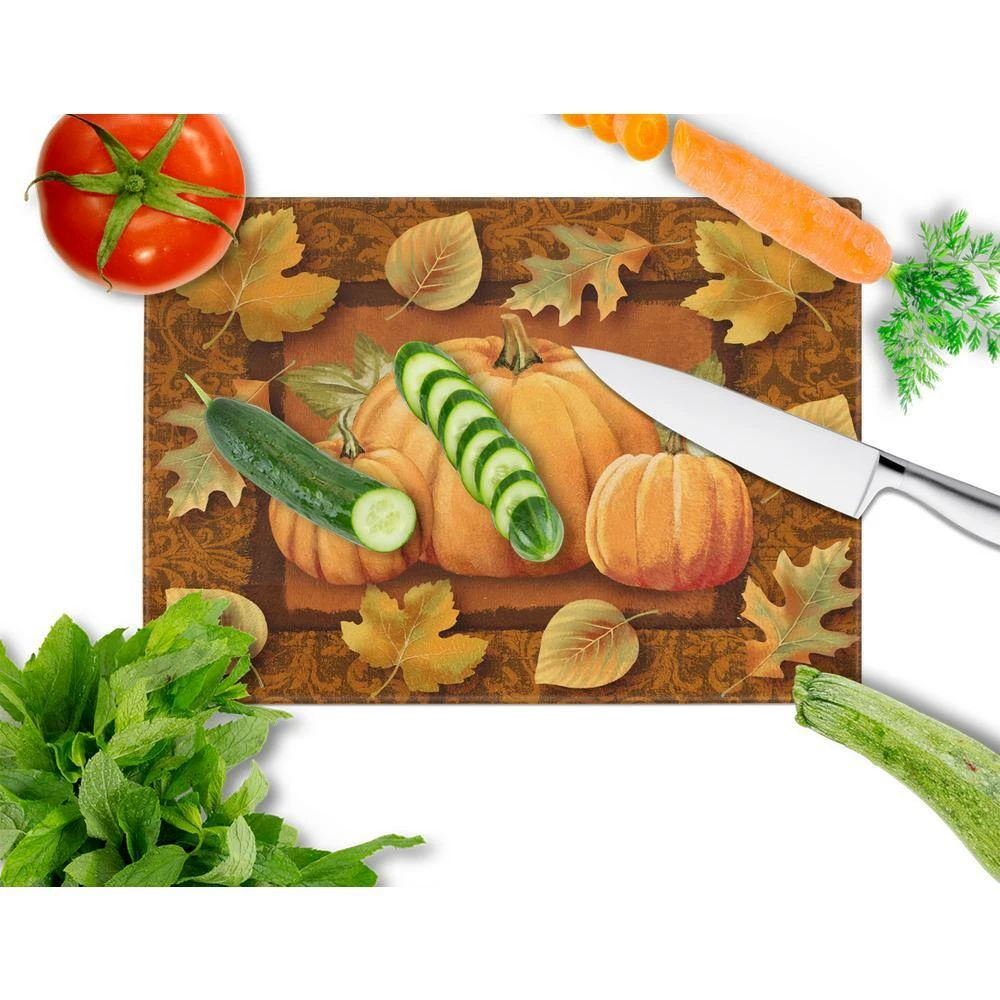 Discount ๐ฏ Pumpkins and Fall Leaves Tempered Glass Large Cutting Board by Caroline's Treasures ๐ 4 Discount ๐ฏ Pumpkins and Fall Leaves Tempered Glass Large Cutting Board by Caroline's Treasures ๐ - Image 2
