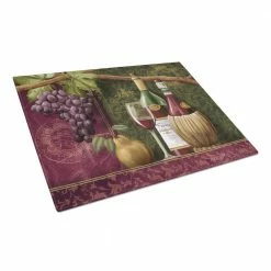 Buy โค๏ธ Wine Chateau Roma Tempered Glass Large Cutting Board by Caroline's Treasures ๐